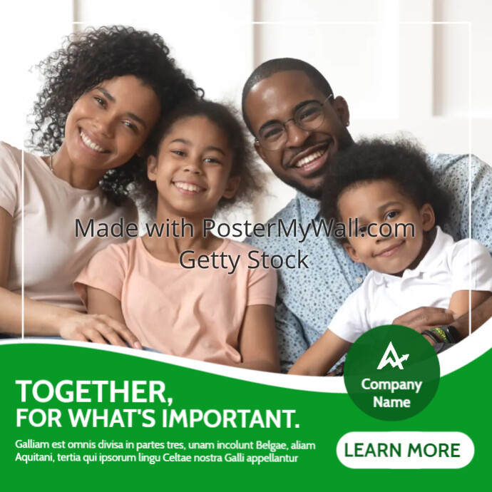 green and white insurance services instagram