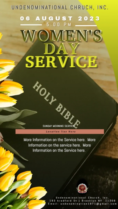 Church Women's Day Event Flyer Template | PosterMyWall