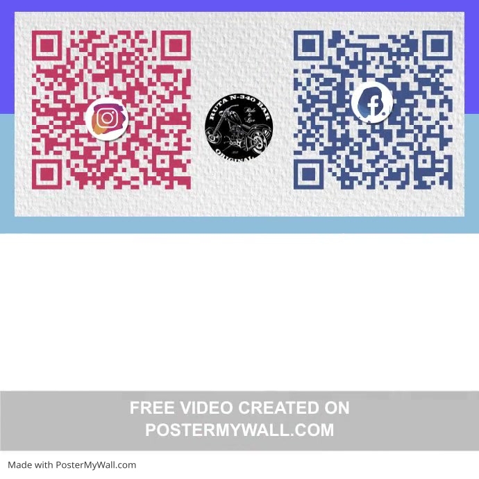 QR code social media scan | PosterMyWall