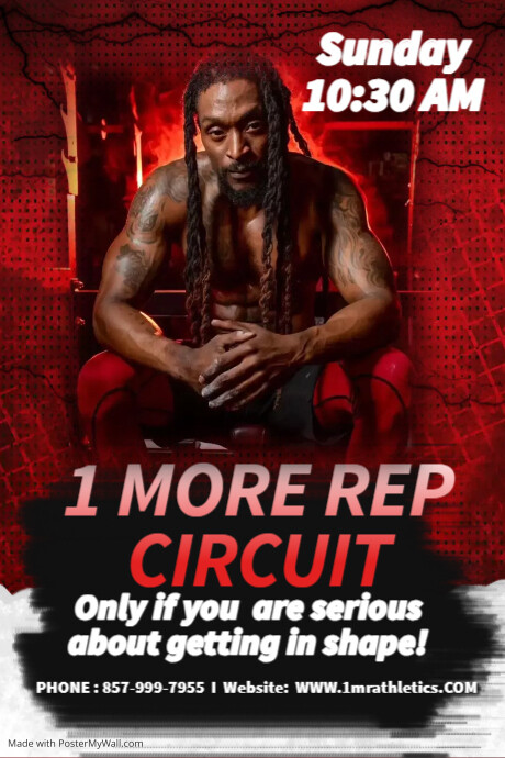 Copy of Fitness Gym Red | PosterMyWall