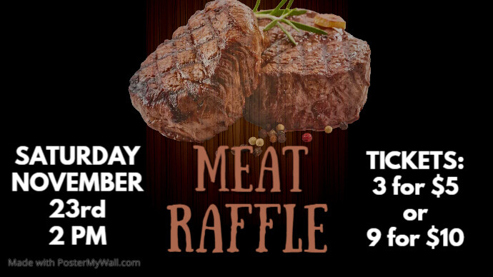 Beef Raffle Sign Copy of Copy of Copy of Meat Raffle | PosterMyWall