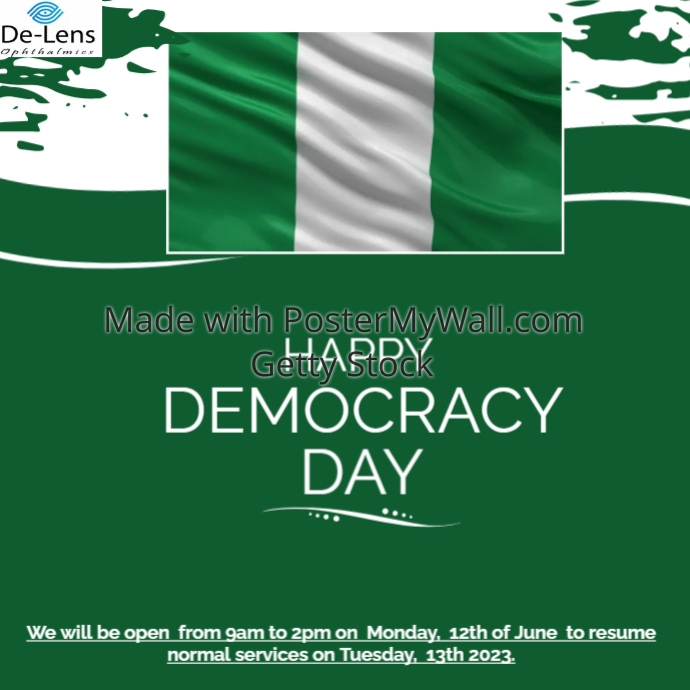 Copy of Happy Democracy Day Nigeria | PosterMyWall