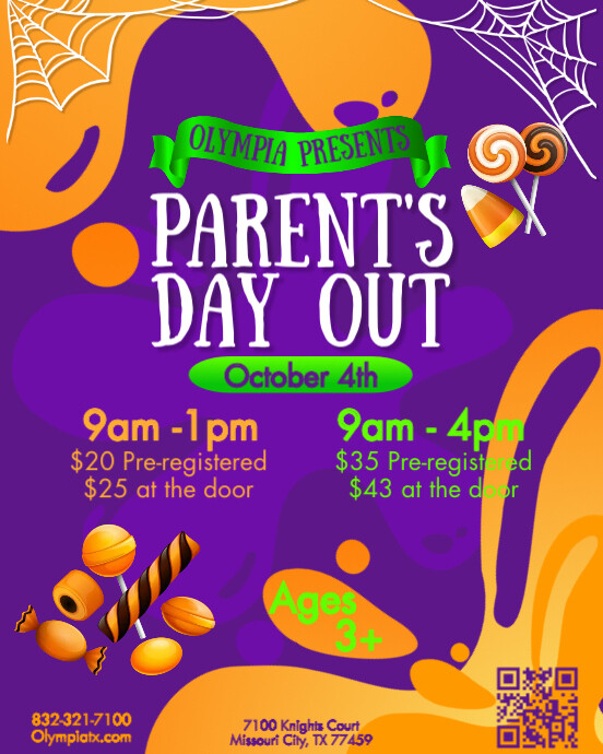 Parent's Day Out Social template