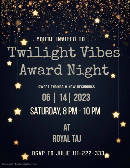 Employees annual dinner invitation PosterMyWall