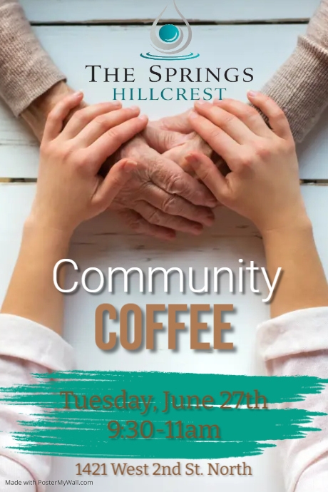 Happy Caregiver Poster Template