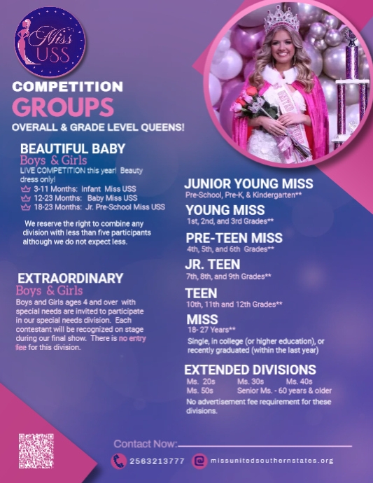 Pageant Competition Groups | PosterMyWall