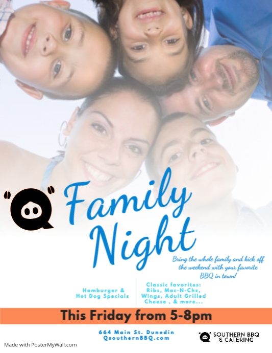 Image 10 for Family Night Flyer Template