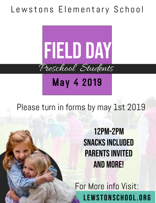 Field Day Pamflet (Letter AS) template