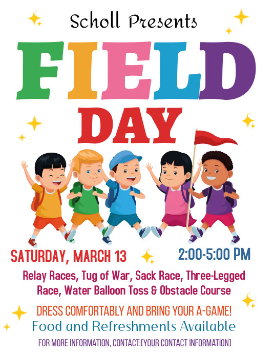 Field Day Flyer Template | PosterMyWall