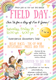 Field Day Invitation A4 template