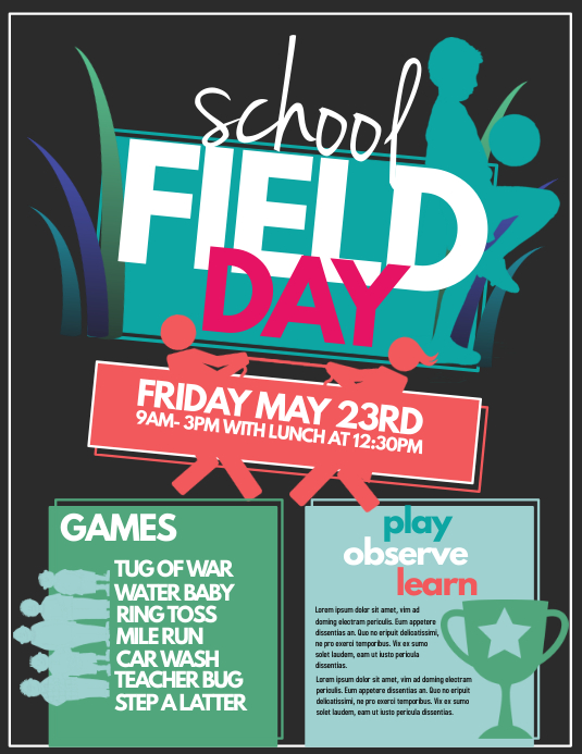 Field Day Template PosterMyWall Field Day Template PosterMyWall