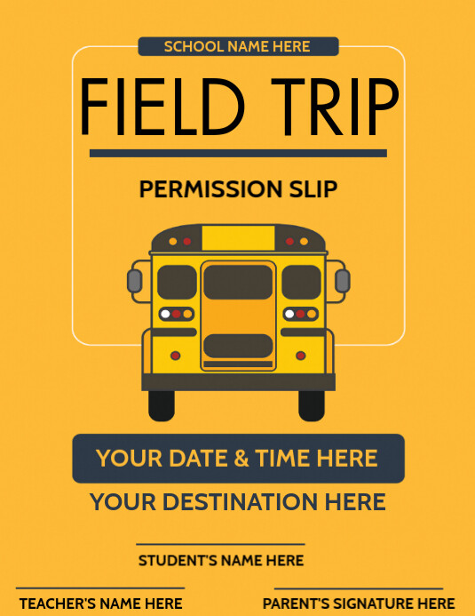 field trip Template PosterMyWall field trip Template PosterMyWall