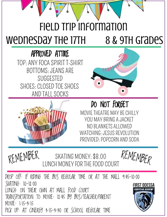 Field Trip Flyer 2 Template PosterMyWall