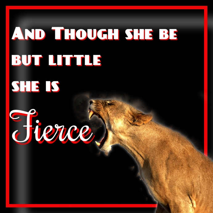 Fierce Post Fierce Template | PosterMyWall