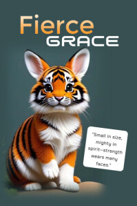 Fierce grace Poster template