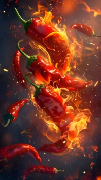Fiery Spice Explosion Historia de Instagram template