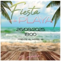 Fiesta de la playa/Beach party animated flyer Instagram Post template