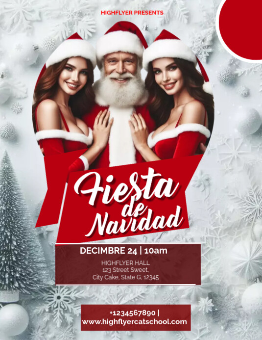 Fiesta de Navidad Christmas Flyer Template | PosterMyWall