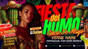 Fiesta Del Humo Hookah Night YouTube-Miniaturansicht template