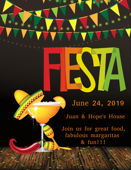 Free Mexican Fiesta Flyer Template