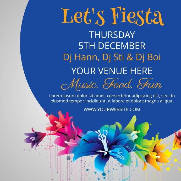 Fiesta Template | PosterMyWall