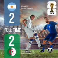 FIFA 2026 Match Result Instagram Post template