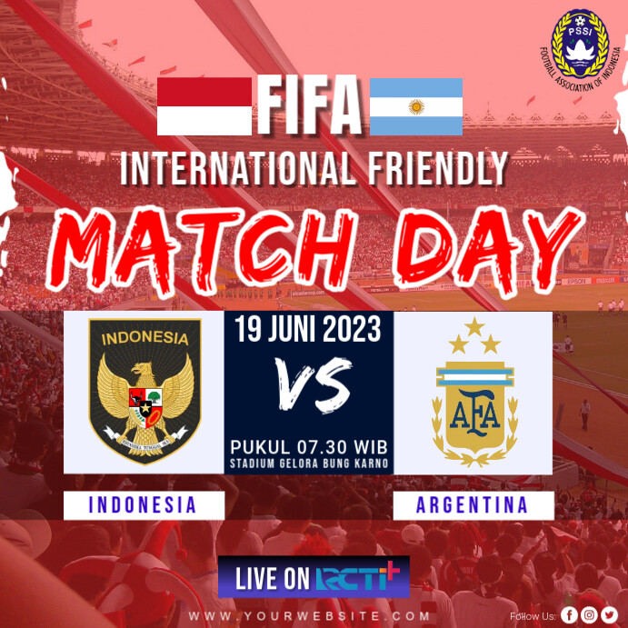 FIFA MATCH DAY POSTER SCHEDULE Template | PosterMyWall