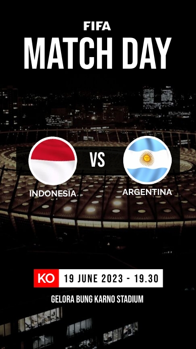 Copy of FIFA Match Day Template | PosterMyWall