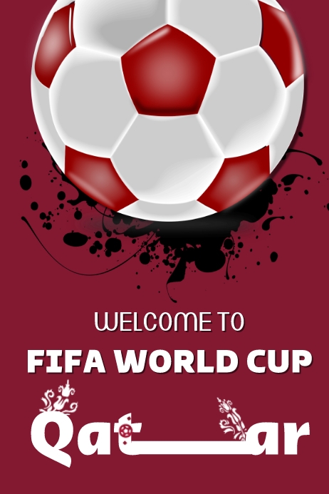 FIFA Qatar 2022 Poster | FIFA Cartaz template