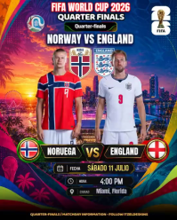 FIFA World Cup 2026 Quarter Finals Instagram template