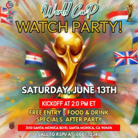 FIFA World Cup 2026 Watch Party Instagram Post Video template