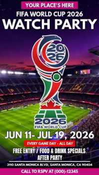 FIFA World Cup 2026 Watch Party Instagram Story Video template