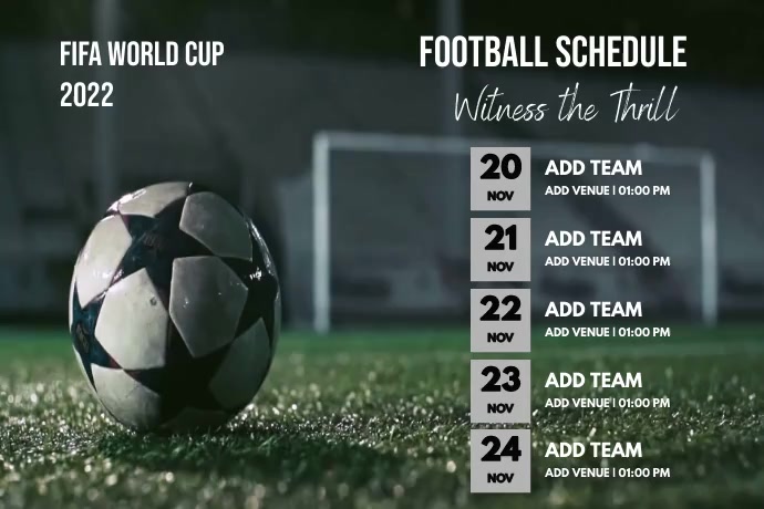FIFA World Cup Template PosterMyWall