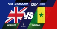 FIFA World Cup ENGLAND vs SENEGAL Facebook Event Cover template