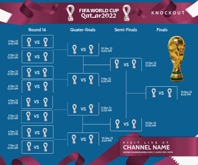 Fifa World Cup Knockouts Template PosterMyWall