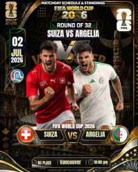 FIFA World Cup Match Instagram template