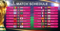 Fifa world cup match schedule Facebook Shared Image template