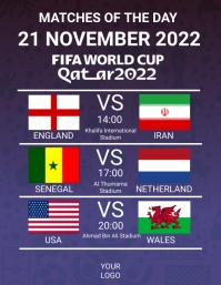 Fifa world cup match schedule flyer Template | PosterMyWall