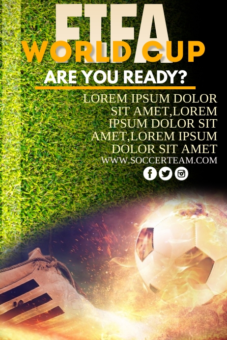 FIFA World Cup Poster Template PosterMyWall