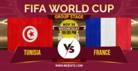 FIFA World Cup Qatar 2022 Group Stage Match Facebook Event Cover template