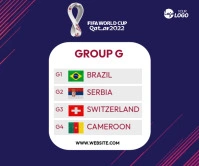 FIFA World Cup Qatar 2022 Large Rectangle Duży prostokąt template