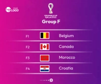 FIFA World Cup Qatar 2022 Large Rectangle Duży prostokąt template