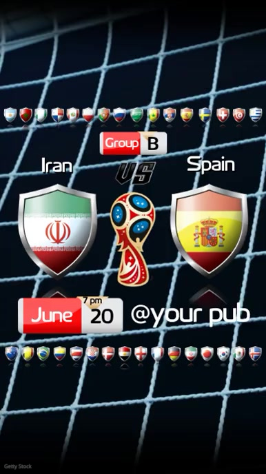 FIFA World Cup Video Digitale display (9:16) template