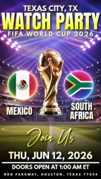 FIFA World Cup Watch Party Instagram Story Video template