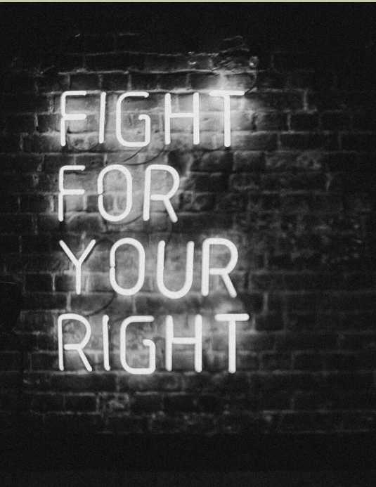 Fight for right, quotes about yourself Flyer (US Letter) template