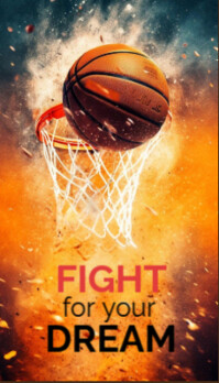 Fight for your dream Visitkort template