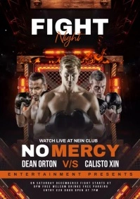 Fight night A5 template