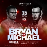fight night Instagram-bericht template