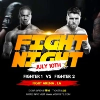 fight night Carré (1:1) template