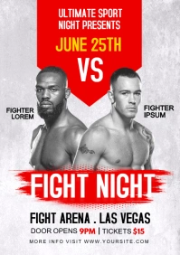 fight night A4 template